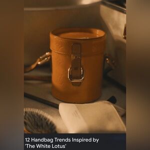 Louis Vuitton Vernis Round Case Crossbody in Bronze